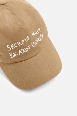 Sale GORRA TEXTO BORDADO Hombre Accesorios