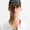 Discount GORRA TEXTO BORDADO Hombre Accesorios