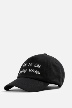 Discount GORRA TEXTO BORDADO Hombre Accesorios