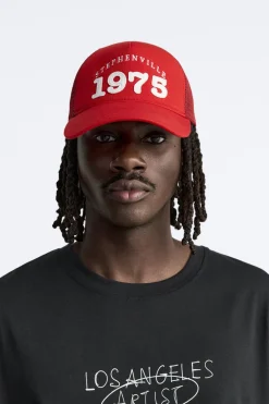 Outlet GORRA TEXTO RELIEVE Hombre Accesorios