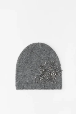 Outlet GORRO BEANIE PUNTO BORDADOS ABALORIOS Mujer Accesorios / Bisuteria