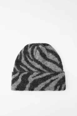 Sale GORRO BEANIE PUNTO ESTAMPADO ANIMAL Mujer Accesorios / Bisuteria