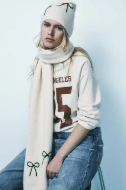 Clearance GORRO BEANIE PUNTO GRUESO LAZOS Mujer Accesorios / Bisuteria