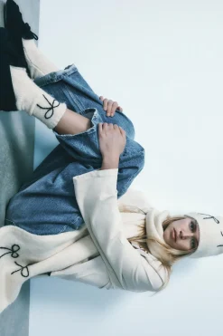 Clearance GORRO BEANIE PUNTO GRUESO LAZOS Mujer Accesorios / Bisuteria