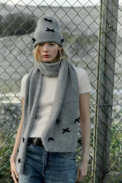 Fashion GORRO BEANIE PUNTO LAZOS TERCIOPELO Mujer Accesorios / Bisuteria