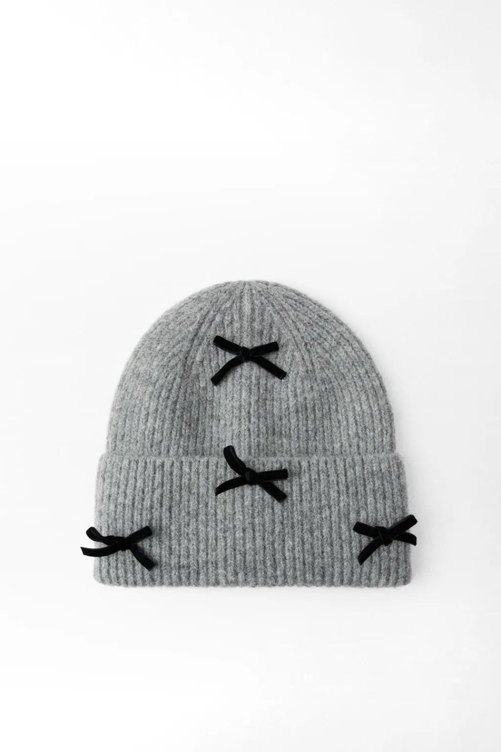 Fashion GORRO BEANIE PUNTO LAZOS TERCIOPELO Mujer Accesorios / Bisuteria