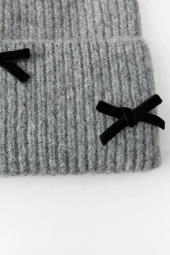 Fashion GORRO BEANIE PUNTO LAZOS TERCIOPELO Mujer Accesorios / Bisuteria