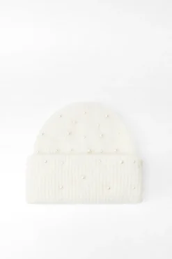 Hot GORRO BEANIE PUNTO VUELTA PERLAS Mujer Accesorios / Bisuteria