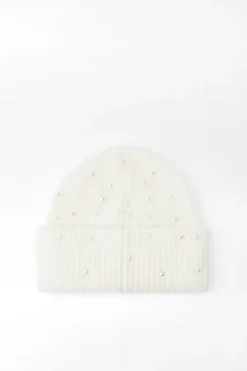 Hot GORRO BEANIE PUNTO VUELTA PERLAS Mujer Accesorios / Bisuteria