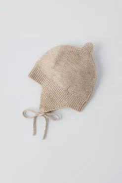 Niños ZARA 0 - 6 Meses·Punto|0 - 6 Meses·Básicos<GORRO CON LANA Y CASHMERE