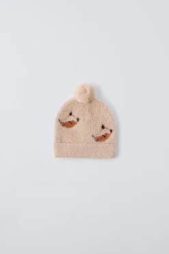 Niños ZARA 1½ - 6 Años·Accesorios|1½ - 6 Años·Accesorios<GORRO EFECTO PELO ZORRITOS