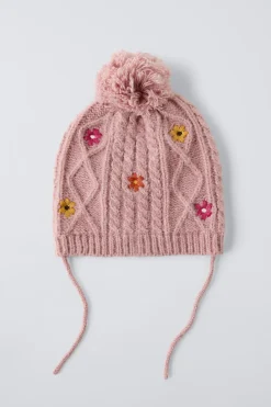 Niños ZARA 1½ - 6 Años·Accesorios|1½ - 6 Años·Accesorios<GORRO PUNTO BORDADOS POMPÓN