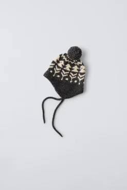 Niños ZARA 6 - 18 Meses·Conjuntos|6 - 18 Meses·Punto<GORRO PUNTO JACQUARD