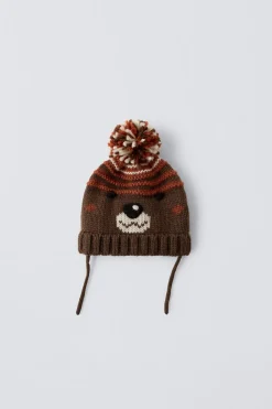 Niños ZARA 1½ - 6 Años·Accesorios|1½ - 6 Años·Accesorios<GORRO PUNTO OSO