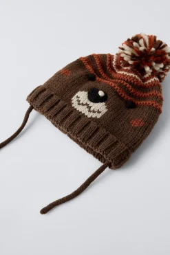 Niños ZARA 1½ - 6 Años·Accesorios|1½ - 6 Años·Accesorios<GORRO PUNTO OSO