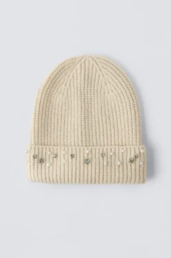 Niños ZARA 6 - 14 Años·Accesorios|Accesorios / Zapatos / 0 - 14 Años<GORRO PUNTO PERLAS