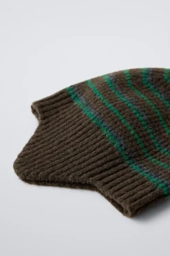 Niños ZARA 6 - 18 Meses·Punto|6 - 18 Meses·Accesorios / Calcetines<GORRO PUNTO RAYAS