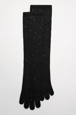 New GUANTES LARGOS PUNTO BRILLOS Mujer Accesorios / Bisuteria