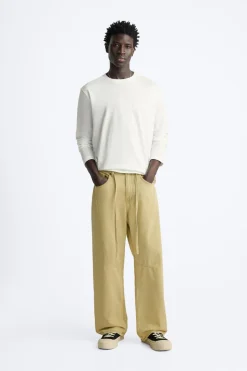 Outlet JEANS BAGGY FIT EFECTO ENCERADO Hombre Jeans