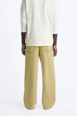 Outlet JEANS BAGGY FIT EFECTO ENCERADO Hombre Jeans