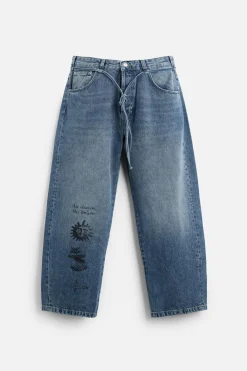 Sale JEANS BAGGY FIT ESTAMPADOS X ALL CAPS STUDIO Hombre Jeans