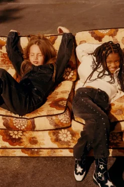 Niños ZARA 6 - 14 Años·Jeans<JEANS BOOTCUT TACHAS