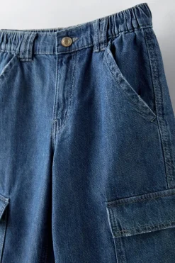 Niños ZARA 6 - 14 Años·Jeans<JEANS CARGO MULTIBOLSILLOS