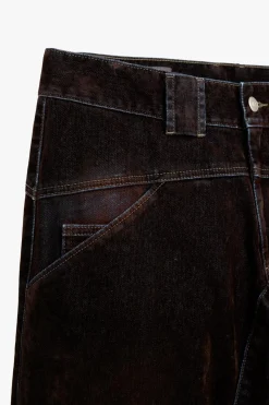 New JEANS CONTRASTE TERCIOPELO LAVADO X STEFANO PILATI Hombre Pantalones