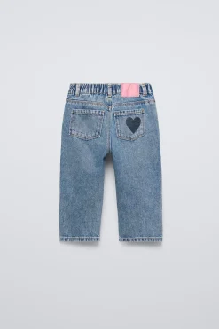 Niños ZARA 1½ - 6 Años·Jeans / Denim|6 - 18 Meses·Pantalones / Leggings<JEANS ESTAPADO CORAZONES