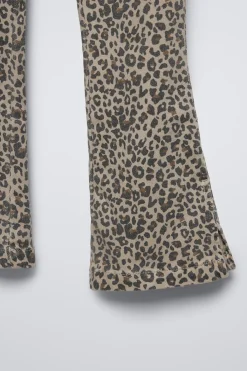 Niños ZARA 6 - 14 Años·Pantalones|6 - 14 Años·Jeans<JEANS FLARE ANIMAL PRINT