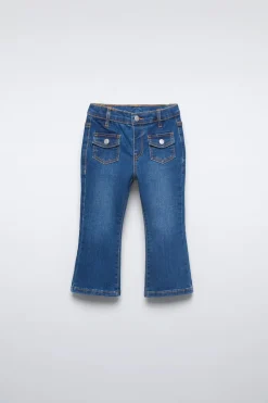 Niños ZARA 1½ - 6 Años·Jeans / Denim|6 - 18 Meses·Pantalones / Leggings<JEANS FLARE BOLSILLOS