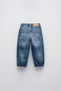 Niños ZARA 6 - 18 Meses·Pantalones / Leggings<JEANS LOW ROTOS