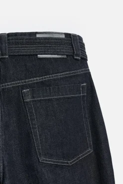 Outlet JEANS PLIEGUES CINTURÓN Hombre Jeans