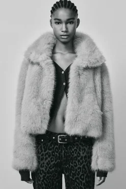 Hot JEANS RECTOS CROP FLOCADOS TIRO MEDIO Mujer Jeans