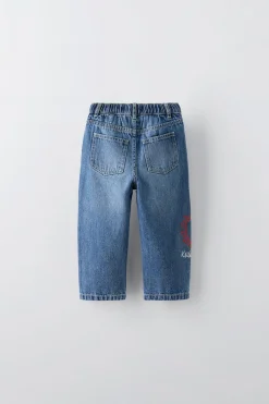 Niños ZARA 1½ - 6 Años·Jeans / Denim|1½ - 6 Años·Total Look<JEANS RECTOS KEITH HARING ®