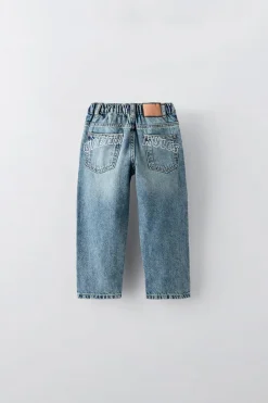 Niños ZARA 6 - 18 Meses·Pantalones / Leggings<JEANS RECTOS TEXTO