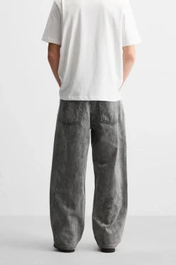 New JEANS RELAXED FIT ESTAMPADO ARRUGADO Hombre Jeans