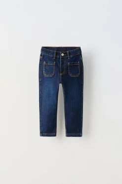 Niños ZARA 1½ - 6 Años·Jeans / Denim|6 - 18 Meses·Pantalones / Leggings<JEANS SLIM BOLSILLOS