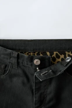 Niños ZARA 6 - 14 Años·Pantalones|6 - 14 Años·Jeans<JEANS STRAIGHT DETALLE ANIMAL PRINT