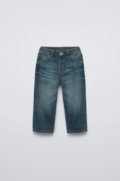 Niños ZARA 1½ - 6 Años·Jeans / Denim|6 - 18 Meses·Pantalones / Leggings<JEANS STRAIGHT EFECTO DESGASTADO