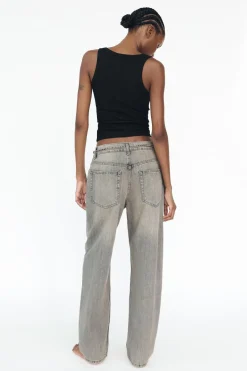 Outlet JEANS TAILORED BALLOON TIRO MEDIO Mujer Jeans