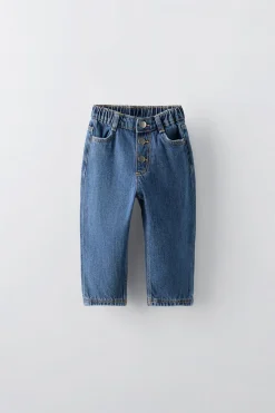 Niños ZARA 1½ - 6 Años·Jeans / Denim|6 - 18 Meses·Pantalones / Leggings<JEANS TAPERED BUTTONS