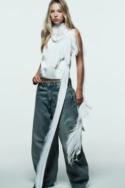 New JEANS TRF BAGGY BALLOON TIRO MEDIO Mujer Jeans