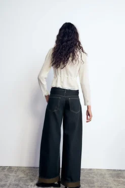 Outlet JEANS TRF RELAXED MINI FOLD UP TIRO BAJO Mujer Jeans