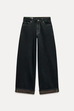 Outlet JEANS TRF RELAXED MINI FOLD UP TIRO BAJO Mujer Jeans