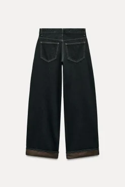 Outlet JEANS TRF RELAXED MINI FOLD UP TIRO BAJO Mujer Jeans