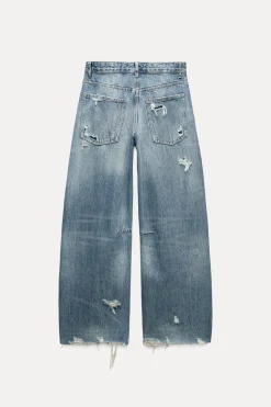 Outlet JEANS TRF BAGGY BALLOON ROTOS TIRO MEDIO Mujer Jeans