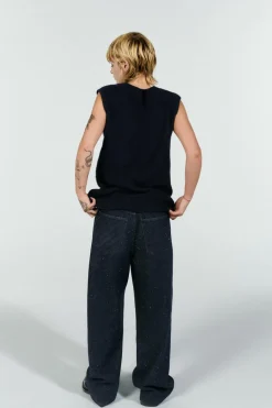 Sale JEANS TRF BAGGY BRILLOS TIRO ALTO Mujer Jeans