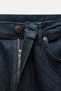 Sale JEANS TRF BAGGY BRILLOS TIRO ALTO Mujer Jeans