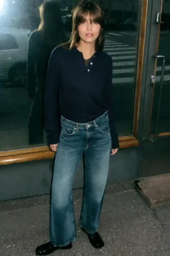 Fashion JEANS TRF BALLOON CURVED LEG TIRO MEDIO Mujer Jeans